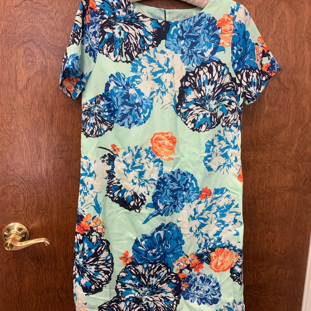 J Crew Floral Print T Shirt Dress